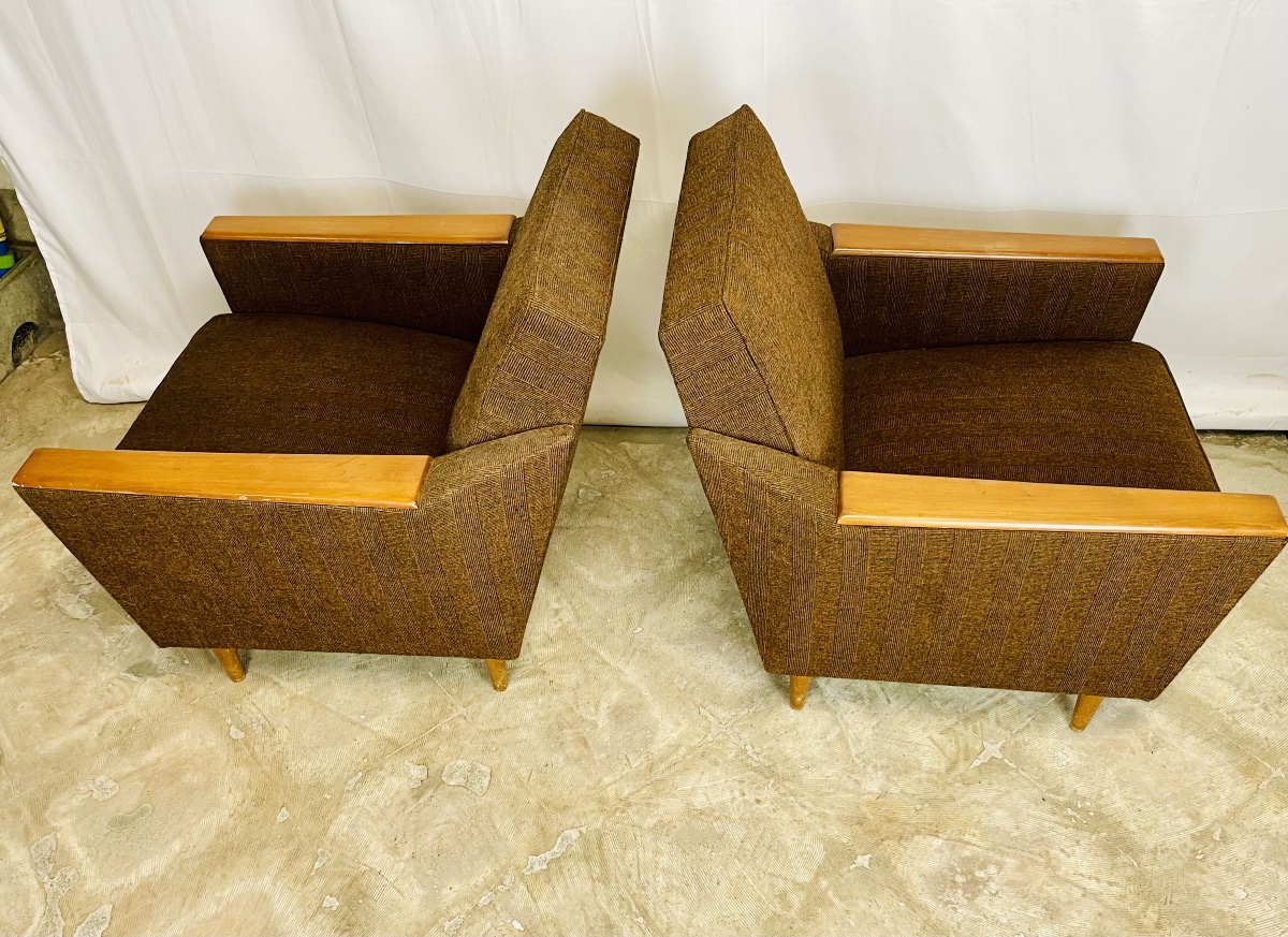 Paire de fauteuils des années 60-photo-2